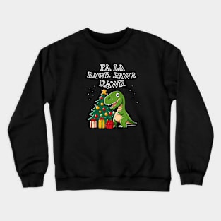 Dinosaur Christmas T-Rex Crewneck Sweatshirt